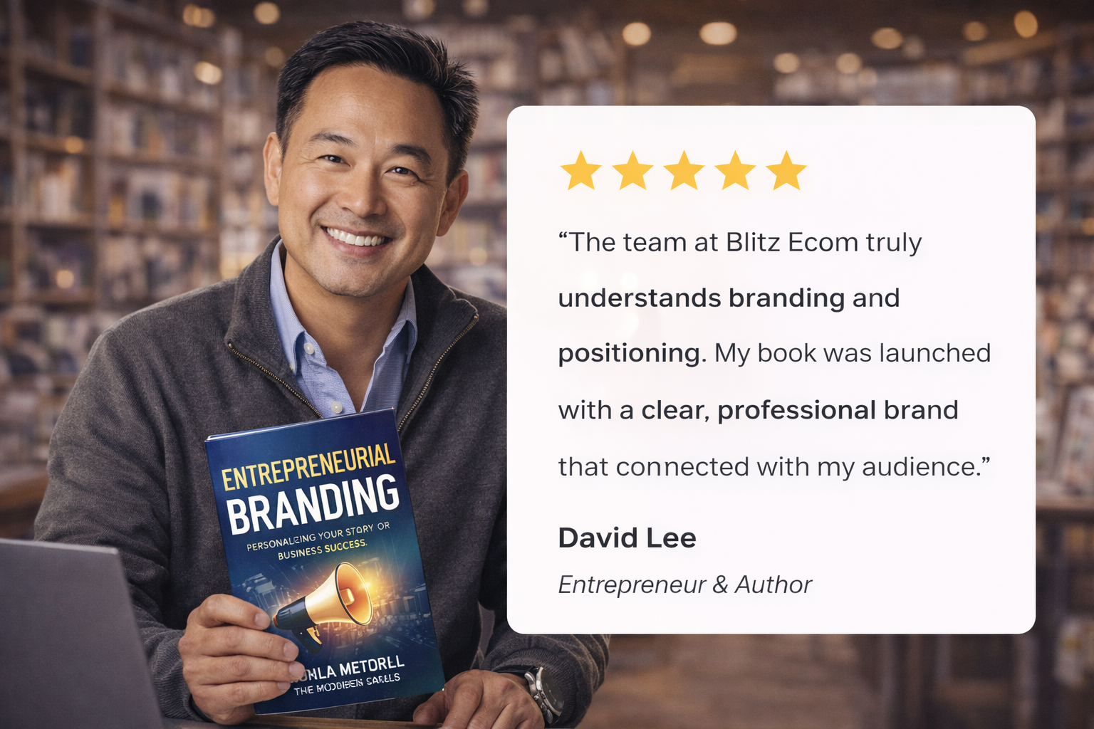 David Lee promoting Entrepreneurial Branding